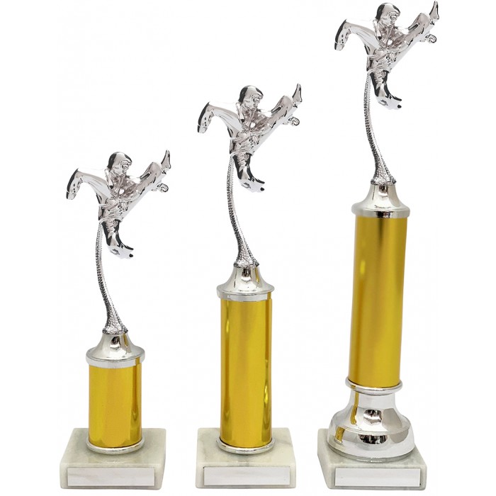 FLYING KICK METAL TROPHY  - AVAILABLE IN 3 SIZES
